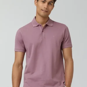 XYXX  Nova IntelliEaze Cotton Solid Men Pink Polo Neck Men Solid Polo Neck Pure Cotton Pink T-Shirt